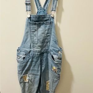 Justice size 18 Jean overalls